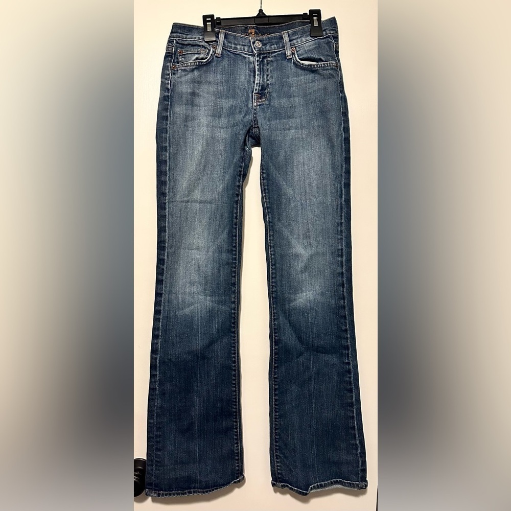 7 for all mankind bootcut denim jeans size 28